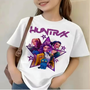 Huntrix Demon Hunters T-Shirt – Mira, Rumi & Zoey K-Pop Inspired Fan Shirt